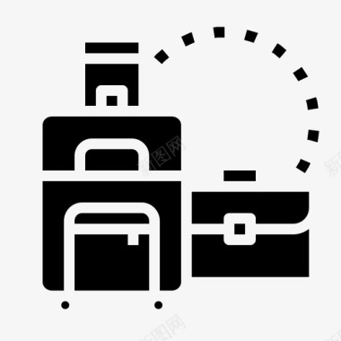 旅行包旅游旅行箱图标图标