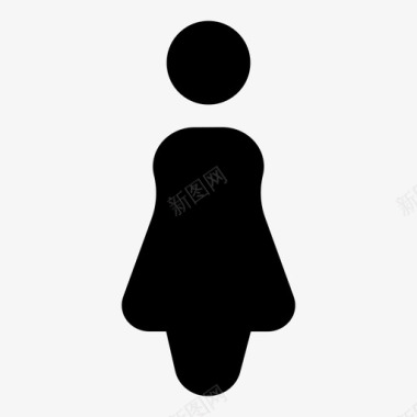 女人妻子厕所图标图标