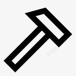 钉头锤子建造修理图标高清图片