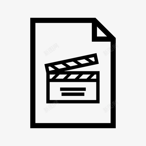 视频文件软件程序图标svg_新图网 https://ixintu.com 夏普用户界面 应用程序 电影 电影文件 程序 视频文件 计算机 软件