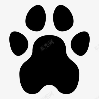 狗爪宠物标记图标图标