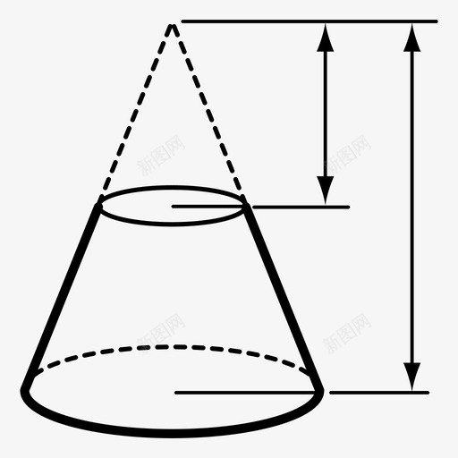 截锥技术图纸减法图标svg_新图网 https://ixintu.com 三维 信号 减法 另一个 延迟 形状 截锥 技术图纸 联合