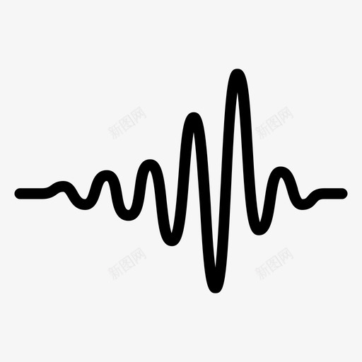 声波节奏信号图标svg_新图网 https://ixintu.com 信号 响亮的声音 声波 建立 录音 节奏 节拍 音乐 音频