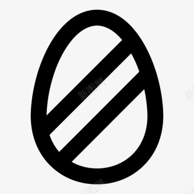 复活节彩蛋逾越节彩绘图标图标