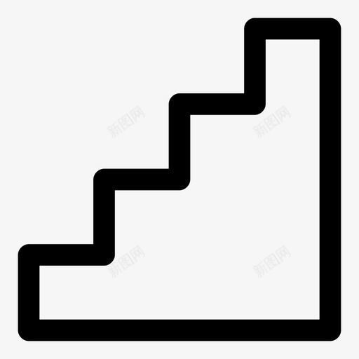 楼梯走道上层图标svg_新图网 https://ixintu.com 上层 上楼梯 下行 台阶 底层 楼梯 自动扶梯 著名图标粗体 走道