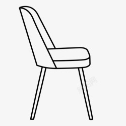 木材料中世纪现代thonet餐椅oswaldhaerdtl木制图标高清图片