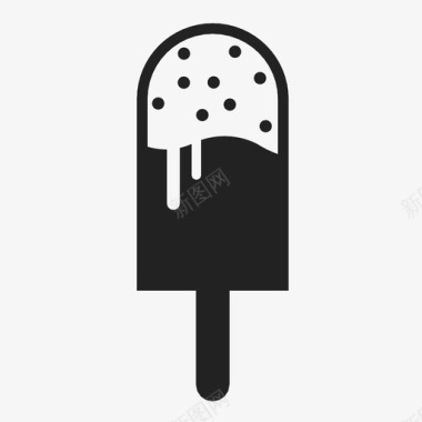 冰淇淋浇头甜食图标图标
