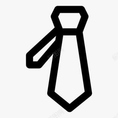 领带款式男装图标图标