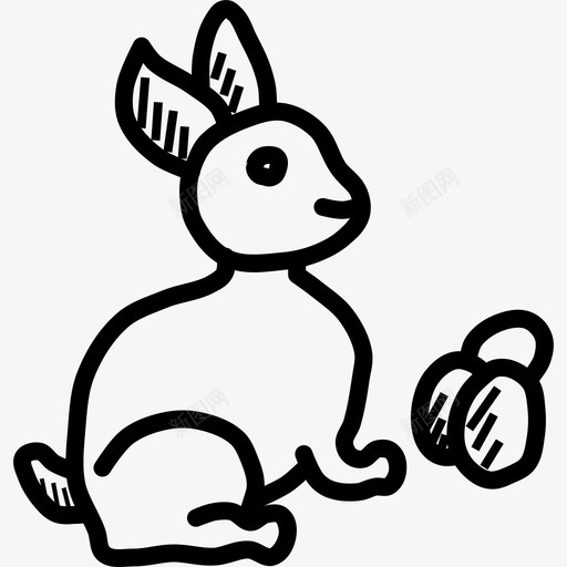 兔子蛋逾越节不图标svg_新图网 https://ixintu.com 不 举行 兔子 兔子蛋 出售 复活节 复活节涂鸦 大胆 逾越节 黄金