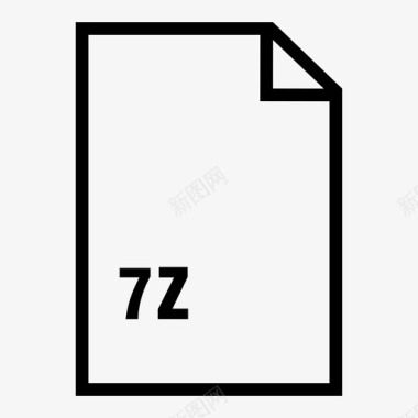 7z文件联合信号图标图标