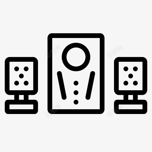 音箱剧院声音图标svg_新图网 https://ixintu.com 低音喇叭 剧院 声音 家 材料 物品 电子设备第一卷 表演作品 音箱