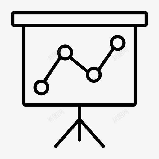 线图信号屏幕投影仪图标svg_新图网 https://ixintu.com 信号 信息图 另一个 商业金融图表完整的薄 多重 屏幕投影仪 报告 标记 研究 线图 联合 预测