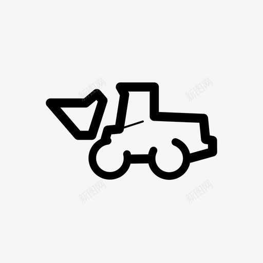 装载机运输延期图标svg_新图网 https://ixintu.com 加上 延期 指示 汽车 联合 装载机 运输 附加 驾驶