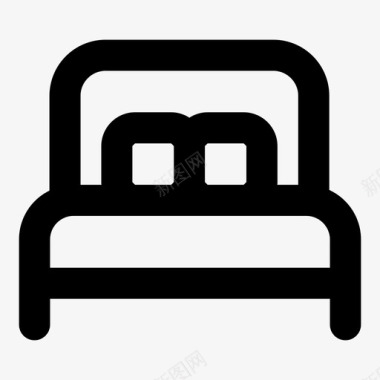 床卧铺大床图标图标