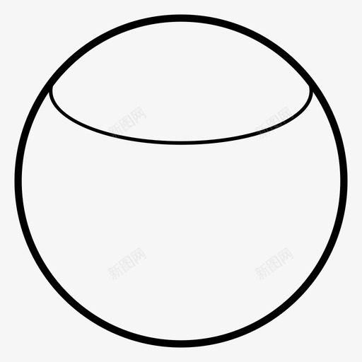 球形帽3d帽图标svg_新图网 https://ixintu.com 3d 图纸 帽 形状 技术图纸 球形帽