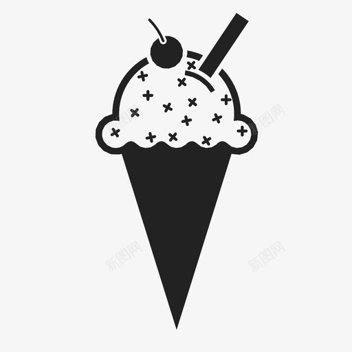 雪糕筒冰淇淋筒冷的图标svg_新图网 https://ixintu.com 冰淇淋筒 冷的 夏天 奶制品 甜点 请客 雪伯特 雪糕筒 食物