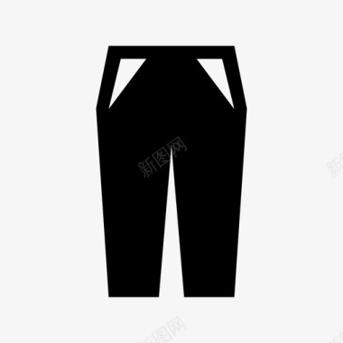 裤子洪水裤男式长裤图标图标