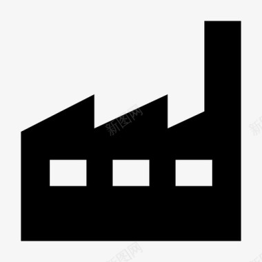 工厂区域建筑物图标图标