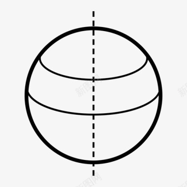 球形段技术图纸信号图标图标