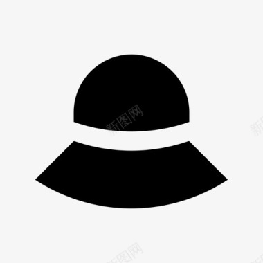 水桶帽帽舌款式图标图标
