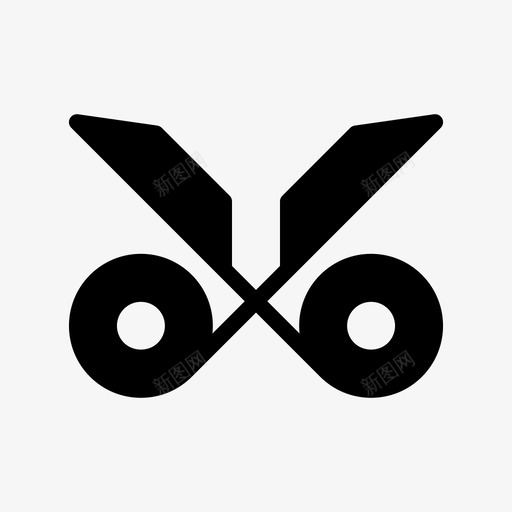 剪刀胶带造型图标svg_新图网 https://ixintu.com 剪刀 工具 工艺 测量 理发师 胶带 造型