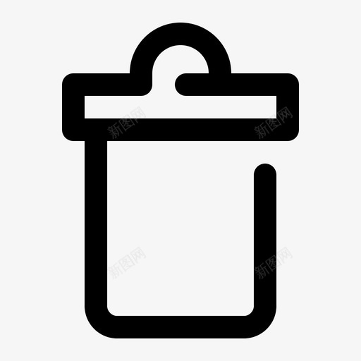 垃圾桶删减删除图标svg_新图网 https://ixintu.com 删减 删除 另一个 回收 垃圾桶 垃圾箱 忽略 检查 美学图标