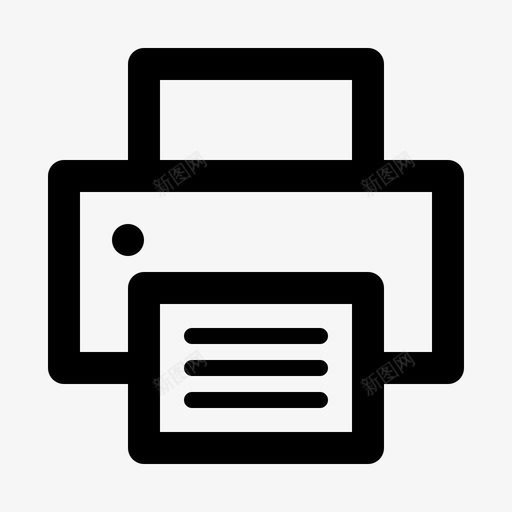 打印机签名推迟图标svg_新图网 https://ixintu.com 优化 办公室 加上 工作 性能 打印机 推迟 效率 更多 生产力 签名 附加