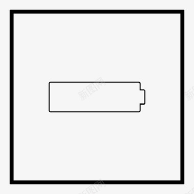电池电量低电池电量伏特图标图标
