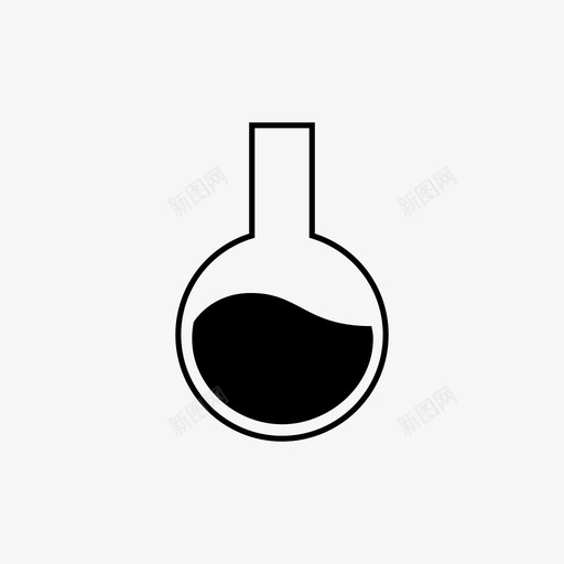 圆瓶量具液体图标svg_新图网 https://ixintu.com 化学 圆瓶 实验 实验室 液体 烧杯 玻璃 科学 称重 量具