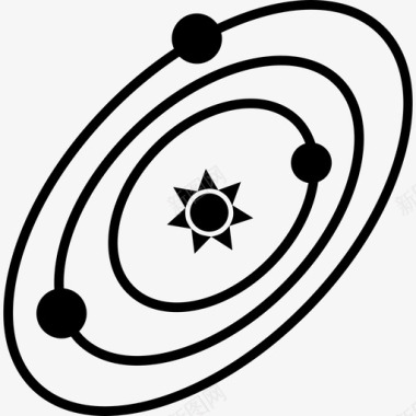 宇宙形状科学图标图标