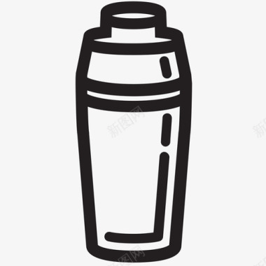 马提尼摇壶饮料和容器图标图标