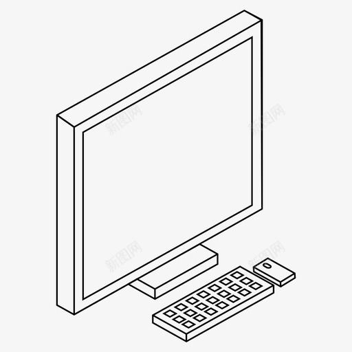 计算机信号plus图标svg_新图网 https://ixintu.com 3d imac pc plus 信号 多个 等轴测 联合 计算机