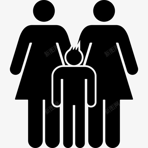 女人有一个儿子人们家庭偶像图标svg_新图网 https://ixintu.com 人们 女人有一个儿子 家庭偶像
