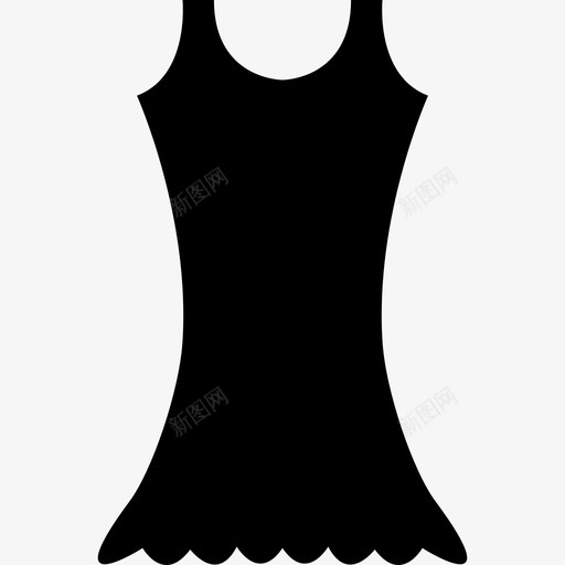 黑色短款女装造型时尚尖头偶像图标svg_新图网 https://ixintu.com 尖头偶像 时尚 黑色短款女装造型
