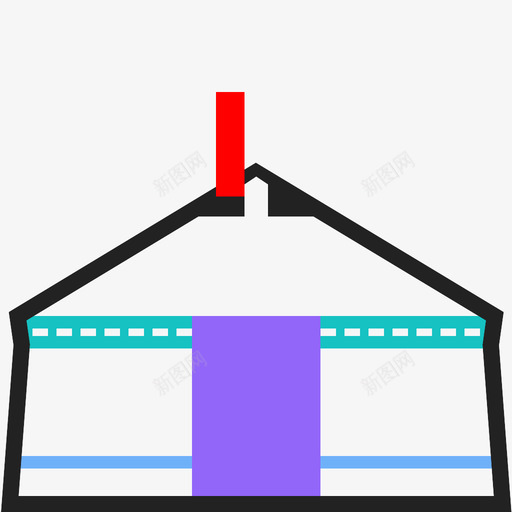 蒙古包框架帐篷图标svg_新图网 https://ixintu.com 家 帐篷 建筑 房子 框架 欧式 烟囱 结构 蒙古 蒙古包 风格