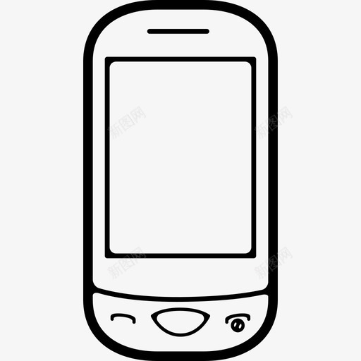 圆形手机工具和用具电话机图标svg_新图网 https://ixintu.com 圆形手机 工具和用具 电话机