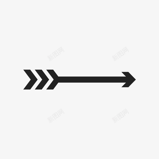 向右箭头行走路径图标svg_新图网 https://ixintu.com 前进 向右箭头 方向 行走 跟随 路径
