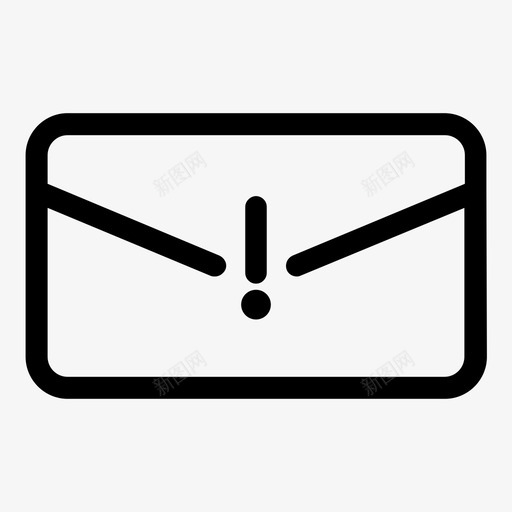 重要邮件消息信息图标svg_新图网 https://ixintu.com 传真 信封 信息 收件箱 消息 电子邮件 短信 邮件消息 重要邮件