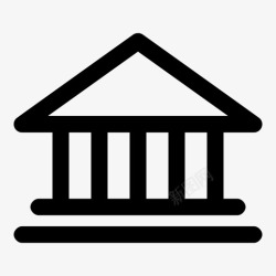 学术界校园建筑学校预科图标高清图片