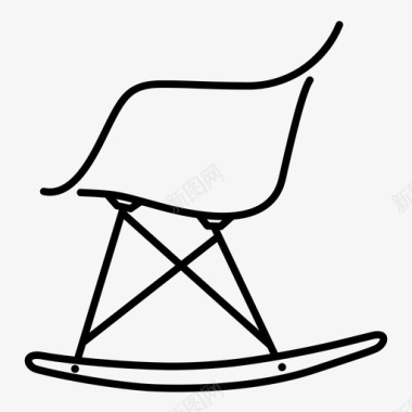 摇椅塑料不图标图标