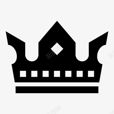 皇冠权力国王图标图标