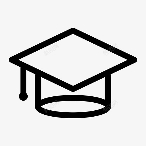 砂浆板标签学习图标svg_新图网 https://ixintu.com 大学 学习 学院 帽子 放置 教育 标签 毕业帽 流行图标集线 电机 砂浆板