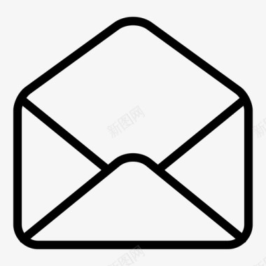 打开信封邮件忽略图标图标