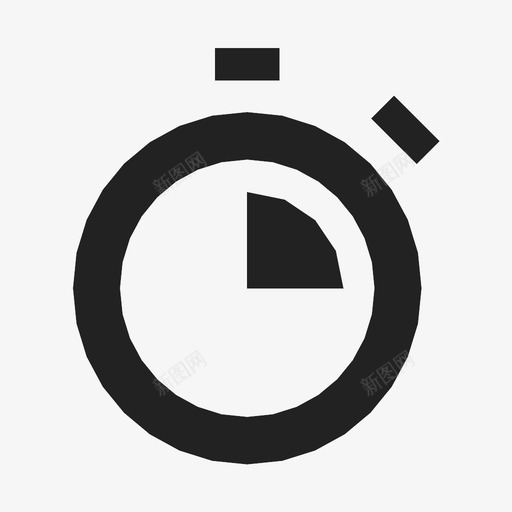 秒表时间秒图标svg_新图网 https://ixintu.com 单击 占星术 图形 打开 持续时间 时间 秒 秒表 继续 计时器