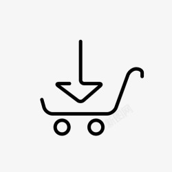 购买页购物车东西商店图标高清图片