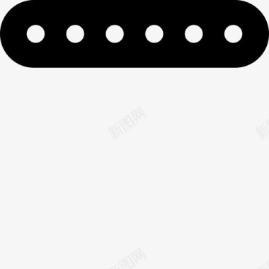单线圈吉他拾音器振动弦乐图标图标