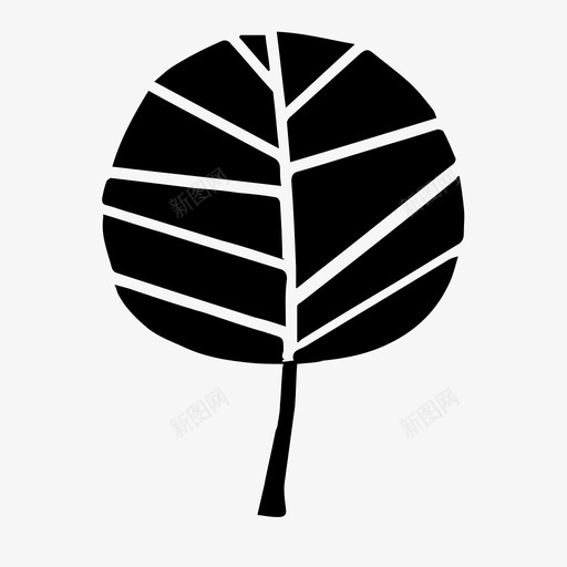 叶树可持续图标svg_新图网 https://ixintu.com 可持续 叶 增加 干燥 广泛 形成 感伤 树 环境 绿色