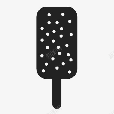 冰淇淋浇头甜的图标图标