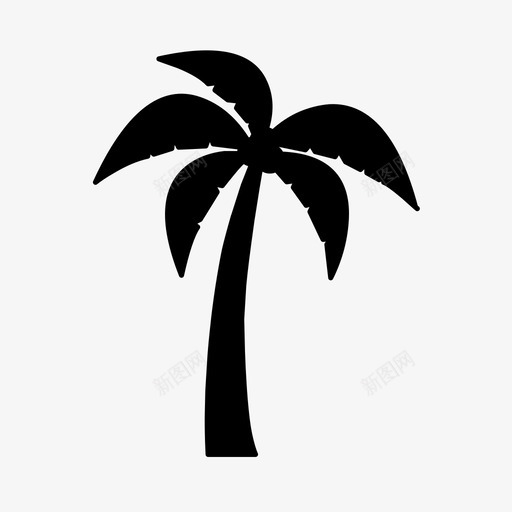 棕榈树夏季粘性图标svg_新图网 https://ixintu.com 夏季 棕榈树 海滩 潮湿 炎热 瑞典 粘性 茂盛