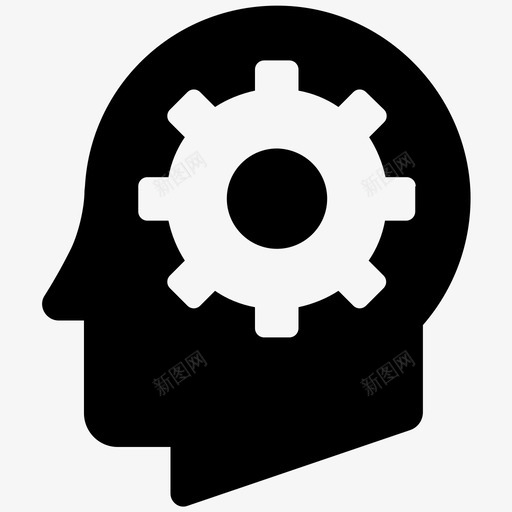 解决方案生产力性能图标svg_新图网 https://ixintu.com 业务集成 合规性 大脑 头 思维 性能 机械 生产力 解决方案 集成 齿轮